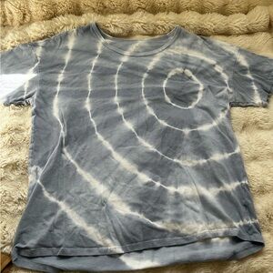 Spiral Tie-Dye Short Sleeve Tee - Blue